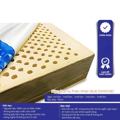 Nệm Cao Su Thiên Nhiên Blue Diamond