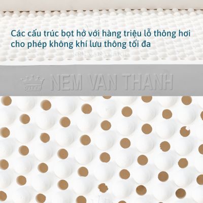 Nệm Cao Su Thiên Nhiên Vạn Thành Unique Plus