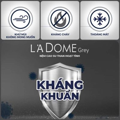 Nệm Cao Su Thiên Nhiên Liên Á L`ADome Grey